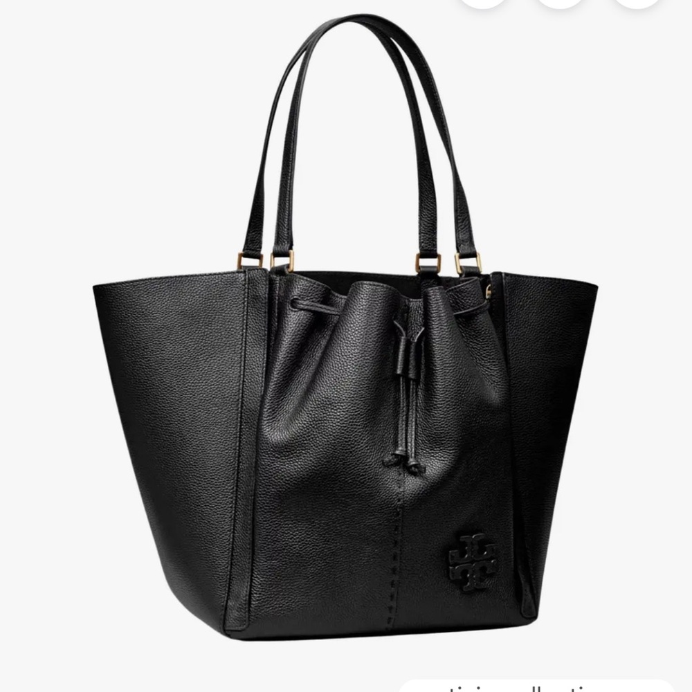 Tory Burch McGraw Drawstring Large Tote Bag